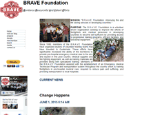 Tablet Screenshot of bravefoundation.org